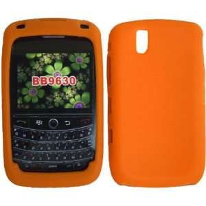  Orange Silicone Jelly Skin Case Cover for Blackberry Tour 