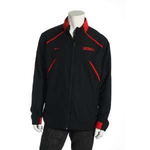   GU Solid Black & Red Windbreaker Jacket SZ XL: Sports & Outdoors