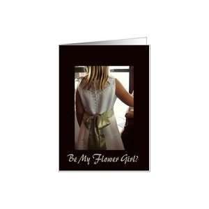  Flower Girl, Back of white dress Card: Health & Personal 