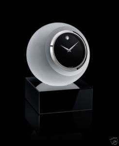 Movado Clocks  Frosted Sphere Clock TCL 216M $180  