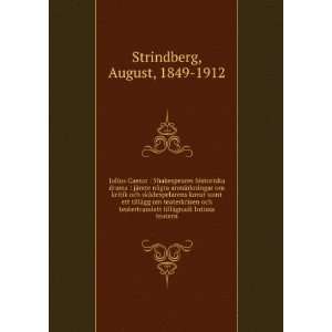   tillÃ¤gnadt Intima teatern August, 1849 1912 Strindberg Books