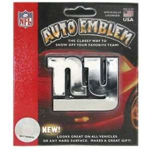   : New York Giants Chrome Car/Auto Team Logo Emblem: Sports & Outdoors