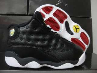 Nike Jordan 13 Black Playoff Shoes Infant Toddler 9  