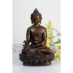  Medicine Buddha Bronze Statue: Home & Kitchen