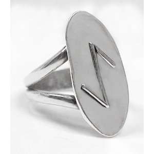   Rune Ring For Defense and Perseverance The Silver Dragon Jewelry
