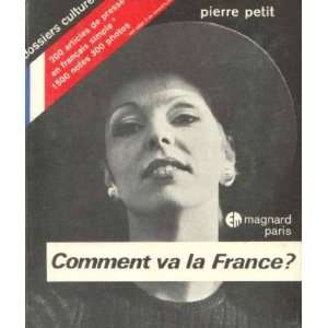  Comment va la France ? dossier culture (9782210968912 