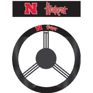  NCAA Nebraska Huskers Poly Suede Steering Wheel Cover 