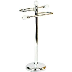  Taymor Chrome S Curved Towel Valet with Finial