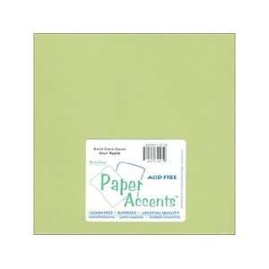  Paper Accents Cardstock 12x12 Smooth Sour Apple  65 lb 