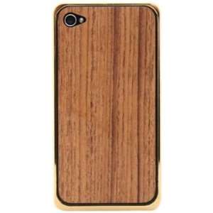    Alloy x Wood Bumber for iPhone 4S/4 (24K Gold x Teak) Electronics