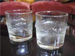SCANDINAVIAN GLASSES Glass Icicle IITTALA WIRKKALA STYLE (3) Pairs 