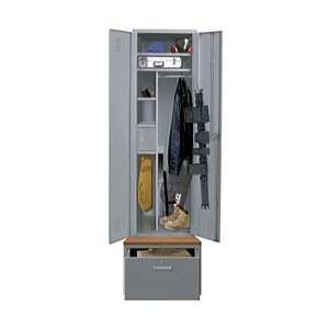  Hallowell Taskforce Xp Equipment Locker W/ Drawer Base 