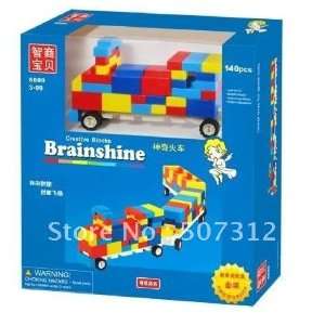   brainshine magical train building blocks no5880 140pcs: Toys & Games