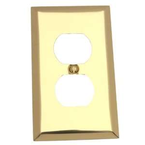  American Tack 163DBR Duplex Wallplate with Bright Brass 