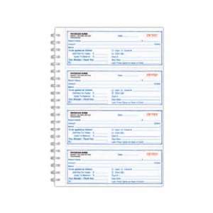  Medical receipt book with 200 two part carbonless receipts 