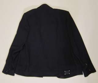   SPORT Marina Rinaldi jacket coat navy blue / gray sz 14 52 $600  