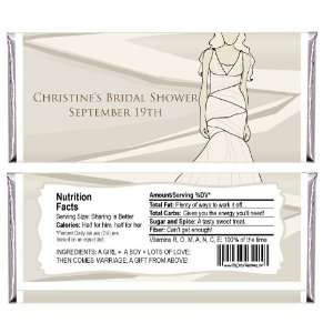   Bride   Personalized Candy Bar Wrapper Bridal Shower Favors: Baby