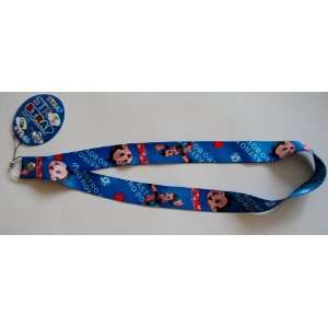  Blue Astro Boy Mighty Atom Key ID Badge Cell Phone Holder 