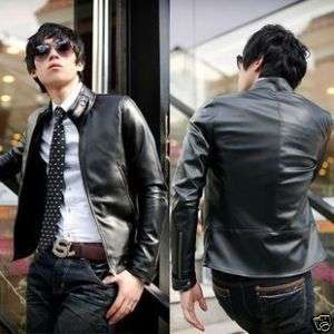 Slim Designed Sexy PU Leather Short Jacket M L XL XXL  