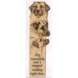    Anatolian Shepherd Laser Engraved Dog Bookmark