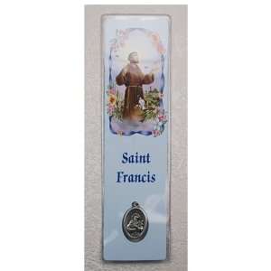  ST. FRANCIS BOOKMARK WITH MEDAL 