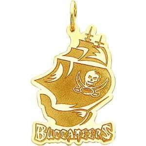  14K Gold NFL Tampa Bay Buccaneers Logo Charm: Jewelry