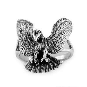  Sterling Eagle with Talons Ring   Sizes 8 to 12, 11 