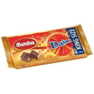 Marabou Daim Milk Chocolate Bar Large 200g Bar Made in Sweden  