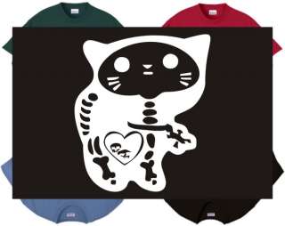 Shirt/Tank   Skeleton Kitty   skull cat kitten bones  