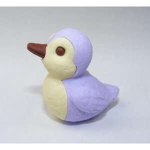  Duck Water Bird Japanese Erasers. 2 Pack. Light Purple 