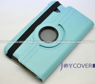 Blue PU Leather Case Cover 360 Degree for Samsung GALAXY Tab 7.7 