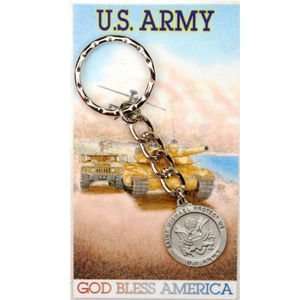  Army Keyring GP Prayer Card Set Saint Medal New Gift Ke 