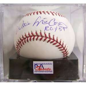  Willie McCovey Signed Baseball   with ROY 59 Inscription 
