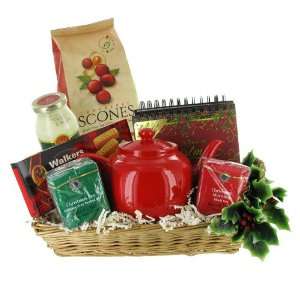 Tea Time Christmas Gift Basket:  Grocery & Gourmet Food