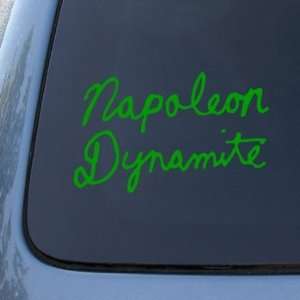 NAPOLEON DYNAMITE   Vinyl Car Decal Sticker #1670  Vinyl Color: Green