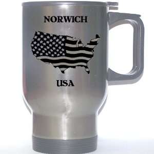  US Flag   Norwich, Connecticut (CT) Stainless Steel Mug 