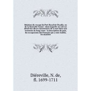  Ã©tablis, les maniÃ©re N. de, fl. 1699 1711 DiÃ©reville Books