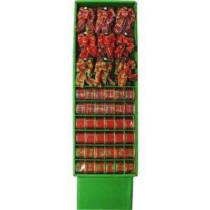   479374 Red/Green Fabric Ribbon And Bow Display