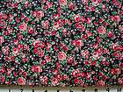 Country Floral Rose Bouquet 100% Cotton 45Fabric BTY  