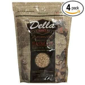 Della Gourmet Rice Basmati Brown, 2.5 pounds (Pack of 4)  