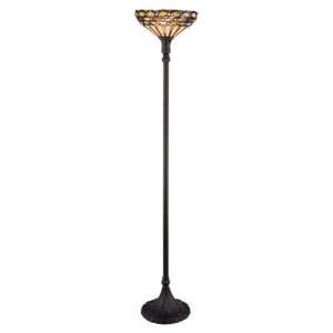  Jewel Tiffany Bronze Floor Lamp