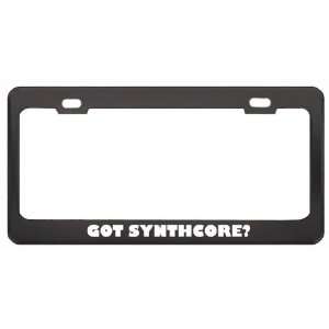 Got Synthcore? Music Musical Instrument Black Metal License Plate 