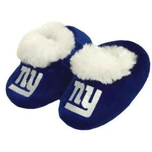  NEW YORK GIANTS OFFICIAL LOGO BABY BOOTIE SLIPPERS 6 9 MOS 