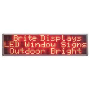   Programmable Red LED Window Sign Display 11 x 40: Home Improvement