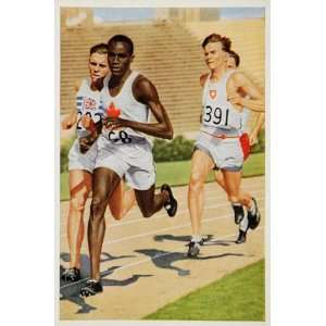  1932 Summer Olympics Phil Edwards 800 Meter Race Print 