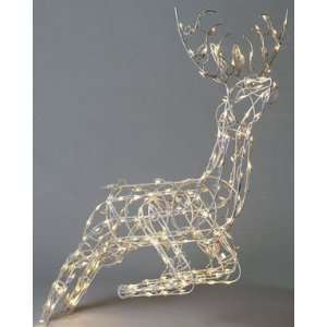  2 each: Jumping Deer 3 D Wire Sculpture (46 238 23): Home 