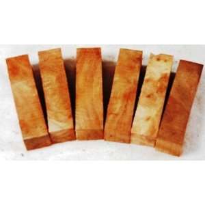  Cottonwood Burl Stabilized 6 pc Pen Blank Shorts 3/4 x 2 