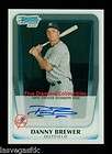   Chrome DANNY BREWER #BCP157 Rookie Auto Bradley / New York Yankees