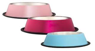 Anti Skid Dog Bowls   Bright Colors