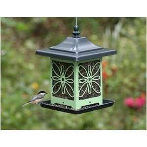  Homestead Butterfly Charcoal and Spring Green Bird Feeder 